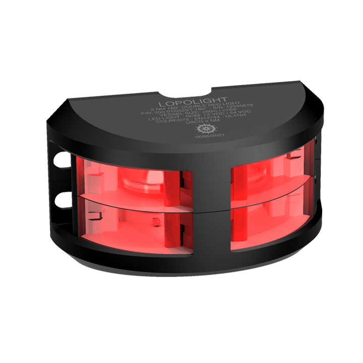 2nm 180° Red, Double Nav Light