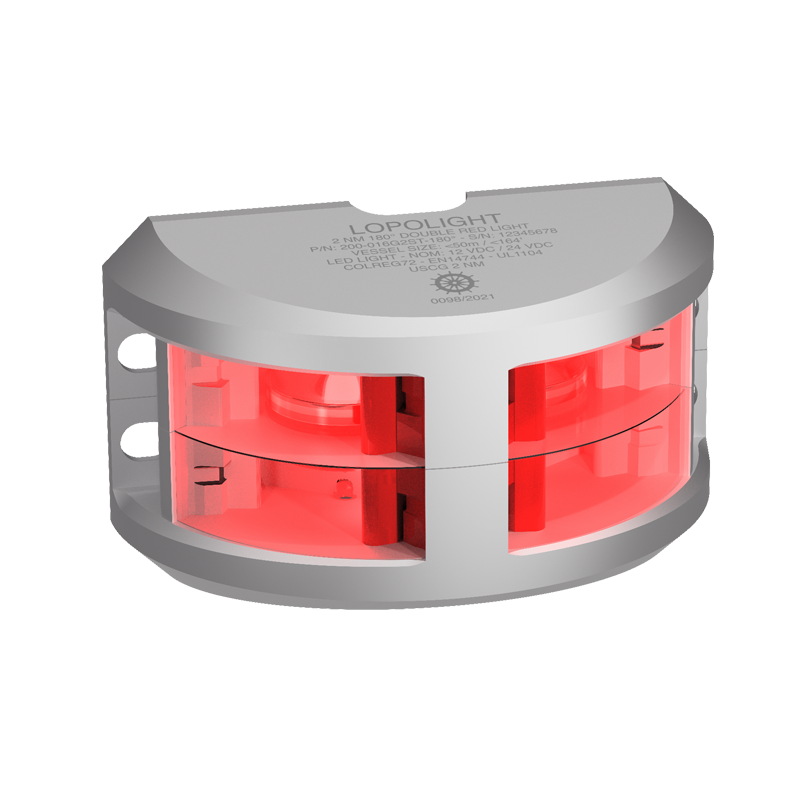2nm 180° Red, Double Nav Light